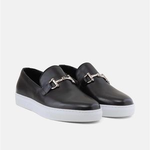 Boardwalk Black Horse-bit Sneakers